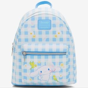 Loungefly Cinnamoroll Sanrio Daisy Gingham Mini Backpack Loungefly